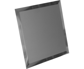 квадратная зеркальная графитовая матовая плитка с фацетом 10мм кзгм1-02