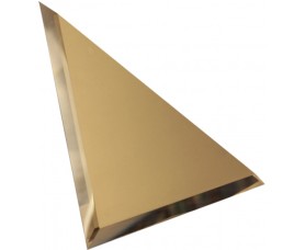 треугольная зеркальная бронзовая матовая плитка с фацетом 10мм тзбм1-02