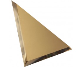 треугольная зеркальная бронзовая матовая плитка с фацетом 10мм тзбм1-01