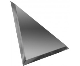 треугольная зеркальная графитовая плитка с фацетом 10мм тзг1-03