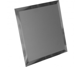 квадратная зеркальная графитовая матовая плитка с фацетом 10мм кзгм1-01