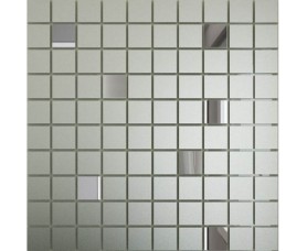 мозайка зеркальная серебро матовое + графит см90г10 дст чип 25 х 25